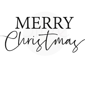 Merry Christmas SVG File - Instant Download