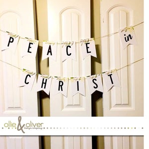 Peace in Christ - LDS Youth 2018 Theme Floral Banner