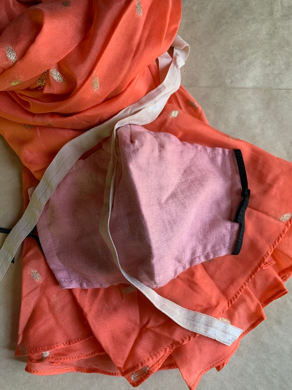 orange chiffon wrap