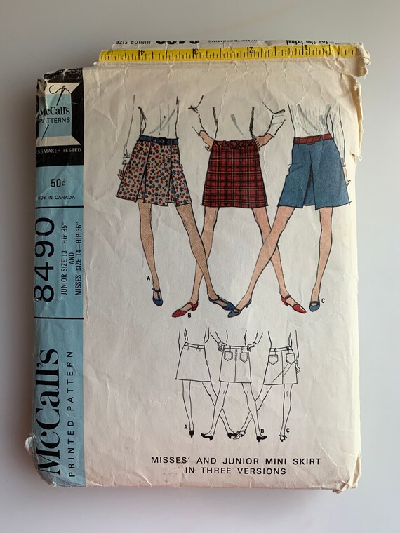60s mini skirt pattern
