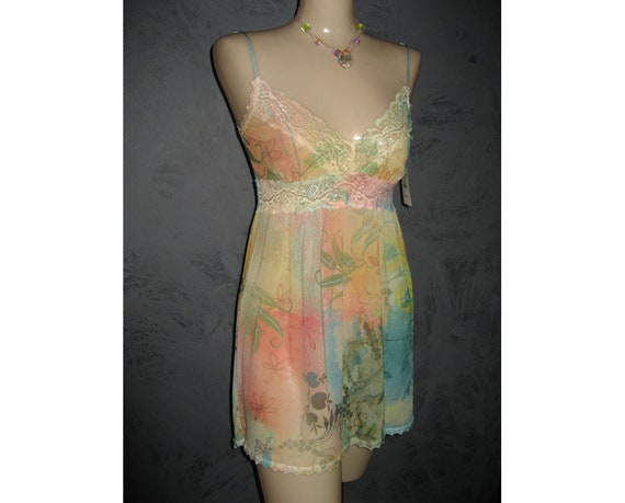 Claire Pettibone VTG Babydoll Chemise Luxury Ling… - image 1