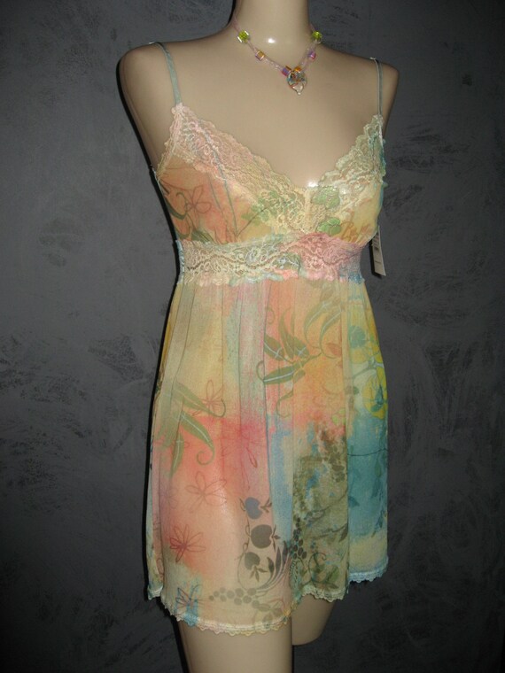 Claire Pettibone VTG Babydoll Chemise Luxury Ling… - image 10