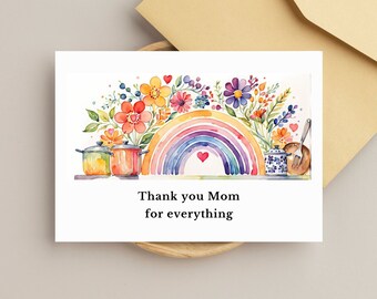 Mom Appreciation card Printable Card for Mom Cute Card Digital Mother's Day Card New Mom Cards Aesthetic Appreciation Cards for Mother