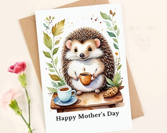 Mother's Day Card Printable Cute for New mom Nursery Card Instant Download Woodland Mom card Cute Mother's Day Greeting Card