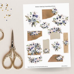 Printable Journal Supplies A4 paper Instant Download Beautiful floral sheets Floral Sticker Printable 8 Floral Sticker Sheets set Printable Journal Supplies A4 paper Instant Download Beautiful floral sheets Floral Sticker Printable 8 Floral Sticker Sheets set