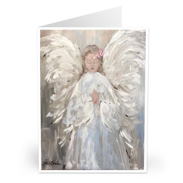 Shabby Chic My Angel Notecards Heavy Stock Original Debi Coules Art Set of 5