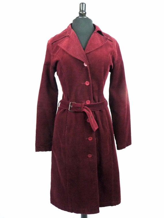 Vintage Corduroy Trench Coat (1970s)