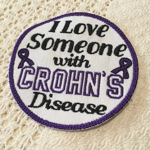 Crohn's Support Patch: Personalized Awareness Ribbon, Iron-On