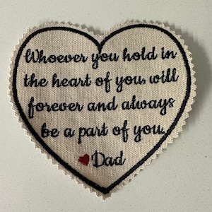 Personalized Memory Heart Patch: Custom Memorial Gift