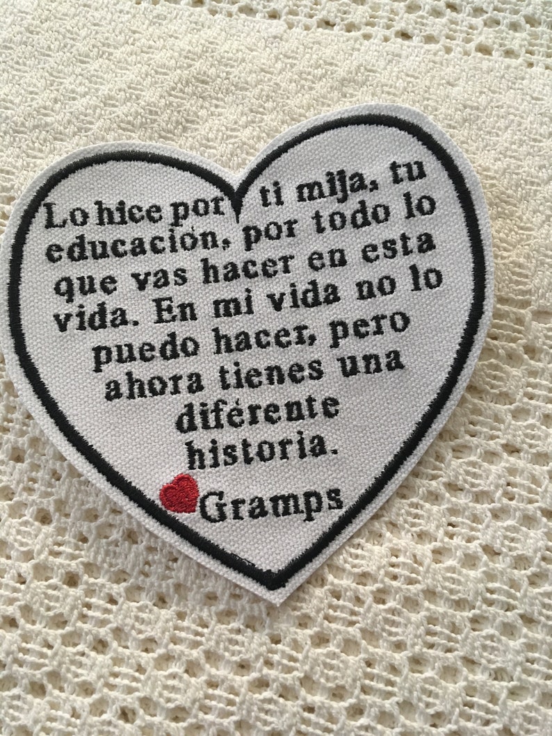 GRADUATION KEEPSAKE in SPANISH 5 Patch CapGown Patch Etsy
