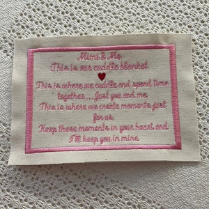 Custom Quilt Patch: Personalized Memory Blanket Piece (5x7)