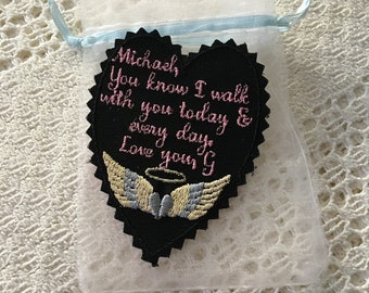 Wedding Memory Patch: Personalized Memorial Gift, Sew-On or Iron-On