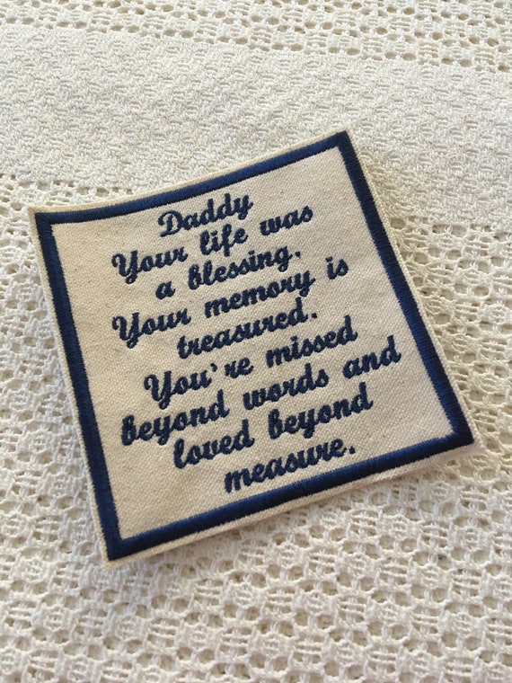 MEMORY SHIRT PILLOW Patch Memory Patch MEMORY SHIRT 5x5 PILLOW Patch, In