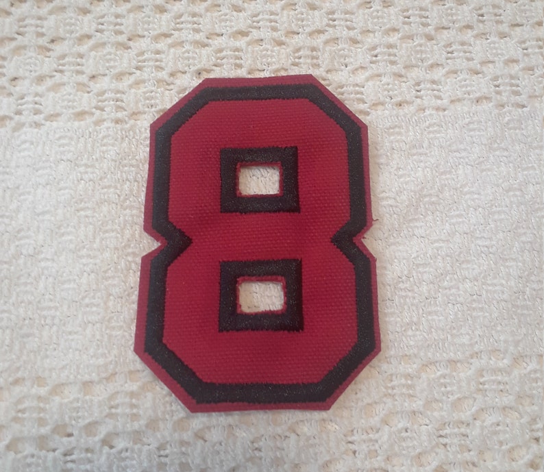NUMBER PATCHES 3.5 Inch TEAM Sport Numbering Sewiron On Etsy
