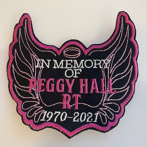 CHRISTIAN BIKER PATCHES-5" Memory Wings- In Memory of Patch, Iron-Sew, Vest-Jacket Patch, Multi Color Options, Vinyl or Duck cloth material