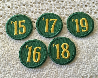 1.5 inch Letter or Number Patch: Iron-On Team Award