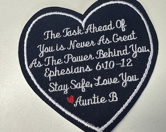 Heart Memory Patch: Customized Memorial Keepsake (5x5)