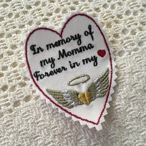 Wedding Dress Memory Patch: Bride Keepsake, In Memory Of