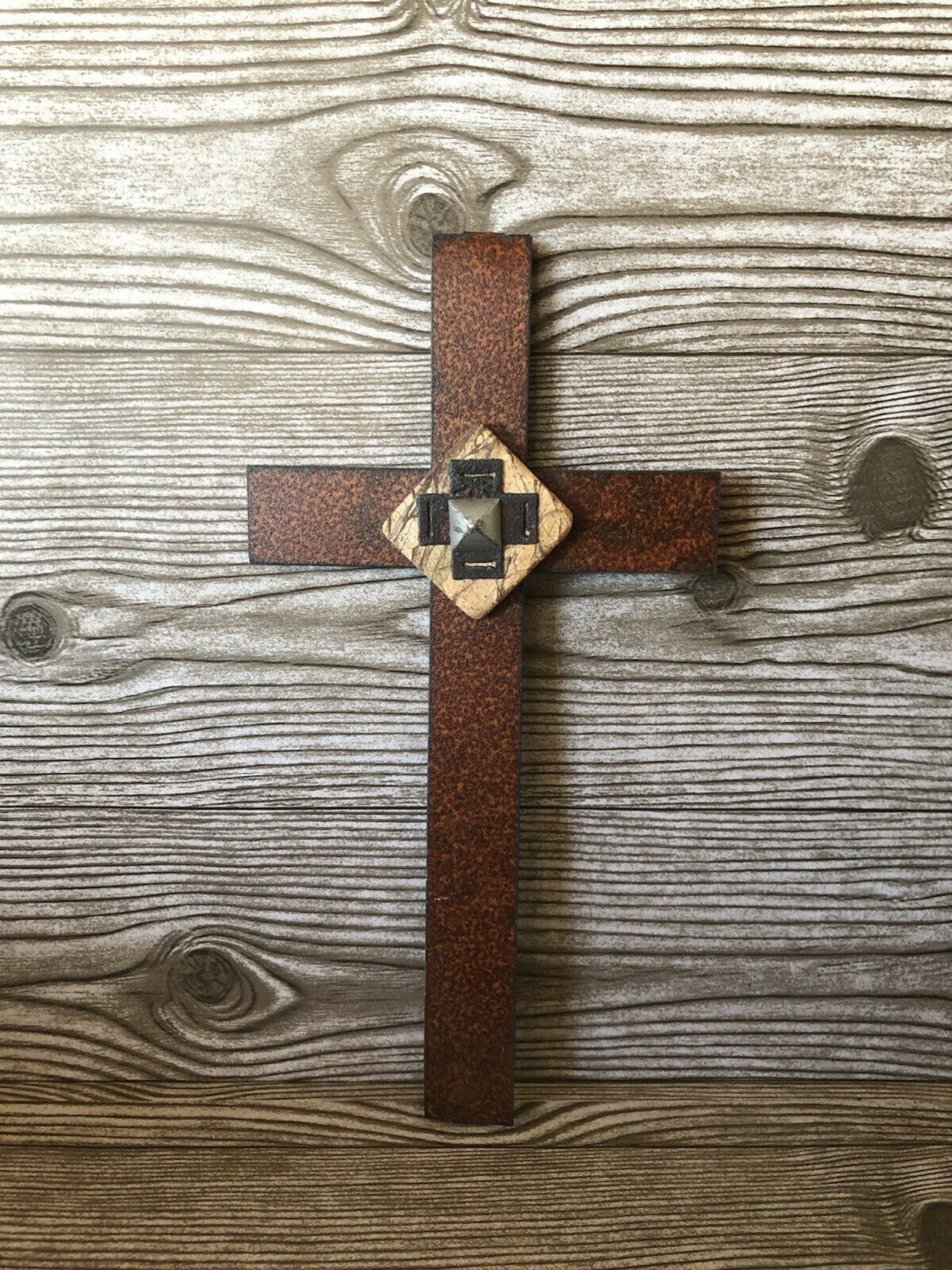 Cross Metal Wall Art Religious Home Decorative Handmade Rust Etsy Norway