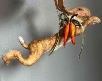 Spun cotton hare