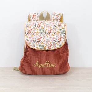 Kindergarten Velvet Backpack - Child - Personalized with Optional First Name