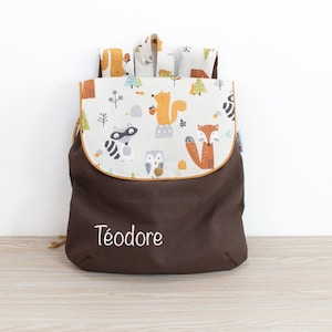 Sac à Dos personnalisé Toile Maternelle  Enfant -Personnalisé avec prénom