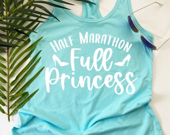 Half Marathon, Full Princess® | Princess Women's Shoe Princess Tank Top | Run Princess Half Marathon Tank Top Princess Half Marathon