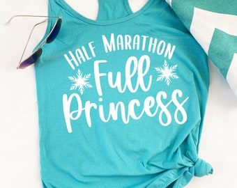 HalbMarathon, Full Princess® | Prinzessin Damen Tank Top | Prinzessin Laufshirt | Run Tank Top | Prinzessinnen Halb-Marathon Outfit