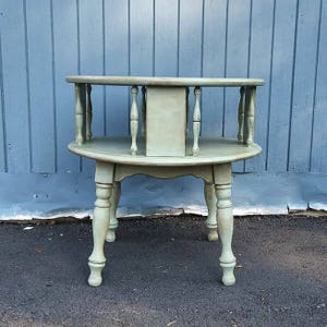 Antique Coffee Table Blue Wooden