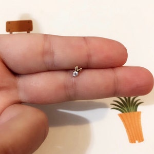 Hase 10K solid gold Piercing/10K gold Ohrstecker/Tragus Piercing/piercing/Helix Ohrring/muschelpiercing