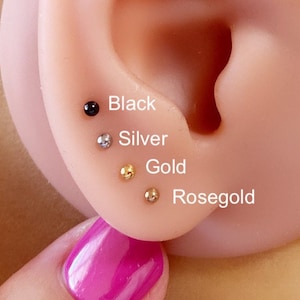nose stud, nose stud, tiny nose stud, 316L Surgical Steel Nose L Bend, L Bend simple ball, nose piercing, cartilage stud, 18G,20G/