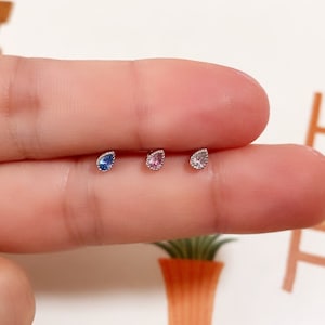 Tiny tear 316L Surgical Steel Nose bone Stud / 316L Nose Stud Rings/ Nose stud/ nose stud/N17