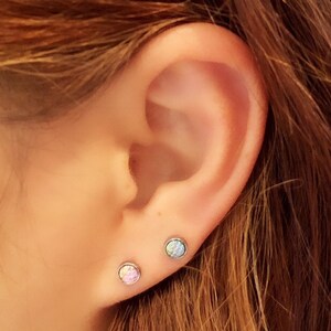 Slangenhuid stip piercing/kraakbeenoorbel/CZ stud oorpiercing/tragus piercing/CZ piercing/helixoorbel/conch piercing