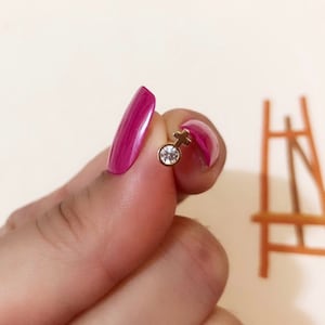Female sign 10K solid gold Piercing/10K gold stud earring /Tragus Piercing/piercing/Helix Earring/conch piercing