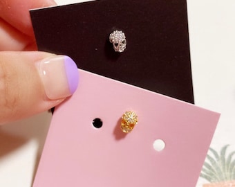 Tiny skull piercing/stud earrings/Cartilage/Tragus Barbell/Helix /conch piercing/helix /skull earring/halloween earring/piericng jewelry