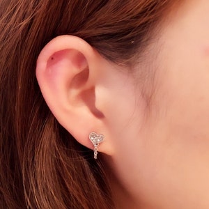 CZ Herz Kette Wrap Knorpelpiercing/Knorpelpiercing/Herz Piercing