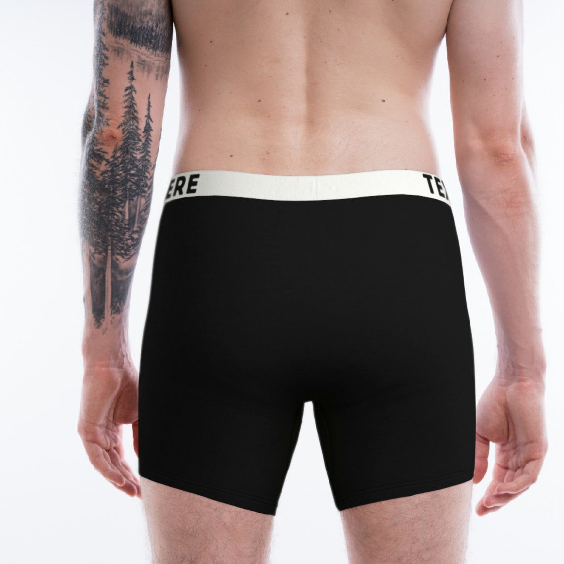 Custom Waistband Boxer Brief For Men Personalized Printed Etsy