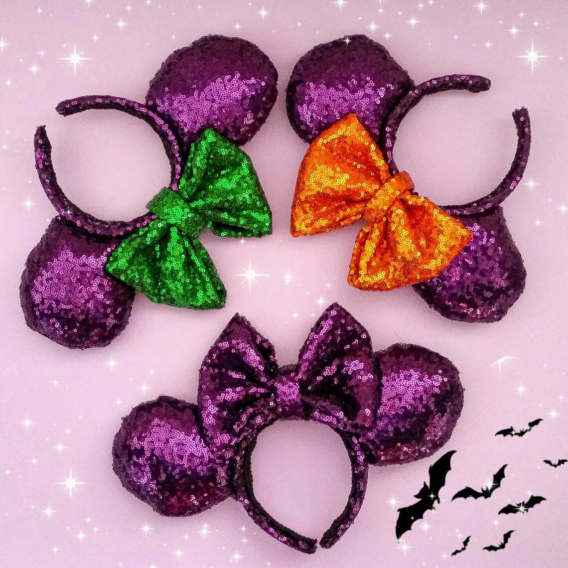 Disney Ears Hocus Pocus Witch Halloween Sequin Glitter Disney Etsy