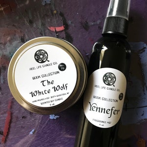 Yennefer/ The Witcher Candles Inspired Soy, Wax Melts, Room & Linen Spray - Fragrance Mist - Gooseberries and Lilac