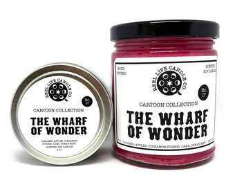 Wonder Wharf Bob's Burgers Inspired Candle, Soy, Wax Melts, Clamshell, 4oz Tin, 9oz Jar