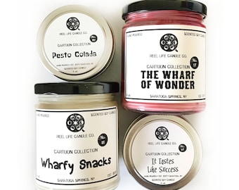 Bob's Burgers Inspired Candles 20 SCENTS, Soy, Wax Melts, Fragrance Mist - 4oz Tin, Clamshell, 9oz Jar, Room & Linen Spray