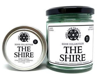 Lord Of The Rings The Hobbit The Shire Inspired Soy Candle, Wax Melts, Fragrance Mist - Books, Bookish, Nerdy, Fantasy - Room & Linen Sprays