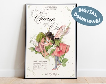 Clairo ‘Charm’ album poster illustration A4 digital download print