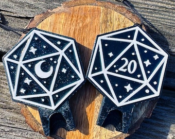 Galaxy D20 Liftie / Apriscatole per artrite e unghie lunghe / Apriscatole per bibite accessibile in resina stampata in 3D / Edizione spaziale cosmica e scintillante