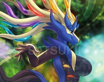 Xerneas Inspired - Postcard Print