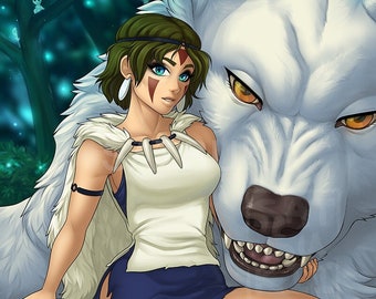 Princess Mononoke - Postcard Print