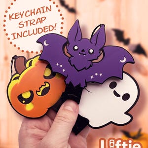 Liftie konservöppnare för artrit och långa naglar | 3D-utskriven tillgänglig läsköppnare | Söta spöken, pumpa, fladdermusdesigner | Halloweenpresenter