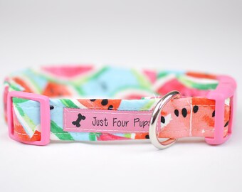 girl dog leash summer collar Melon Belon-girl dog collar melon dog leash pink dog leash pink dog collar fruity melon dog collar