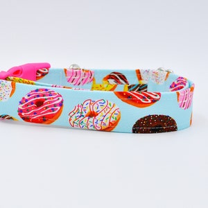 Donut-Donut dog leash, Donut dog collar, girl dog collar, girl dog leash, girl dog leash and collar set, blue dog leash, blue dog collar