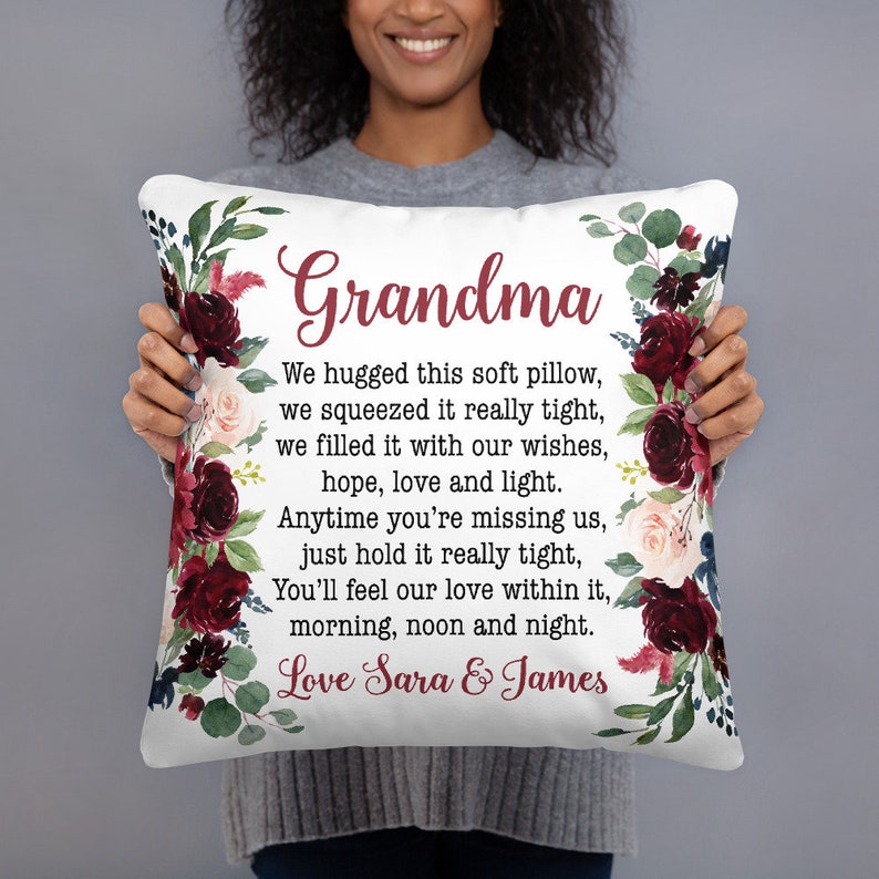 Personalized Gift for Grandma Christmas Gift Grandma Pillow Etsy
